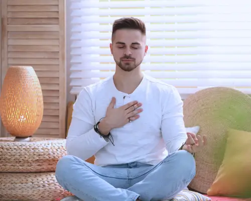 gay man meditation during a 1:1 trauma recovery coaching session with dr. emma j. church